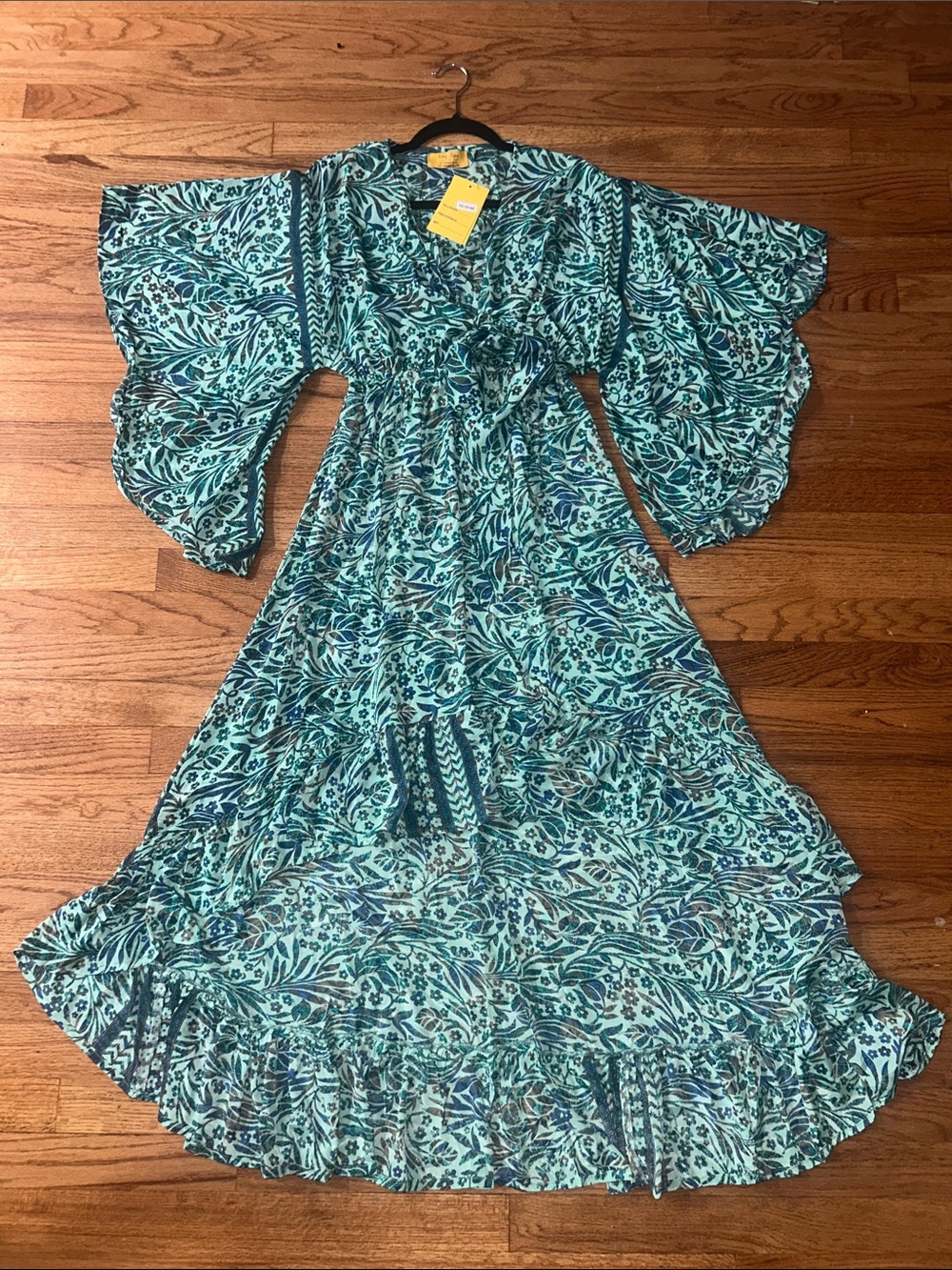 Tipsy Gipsy by Christina Franco Long Beautiful Floral Maxi Dress NWT
